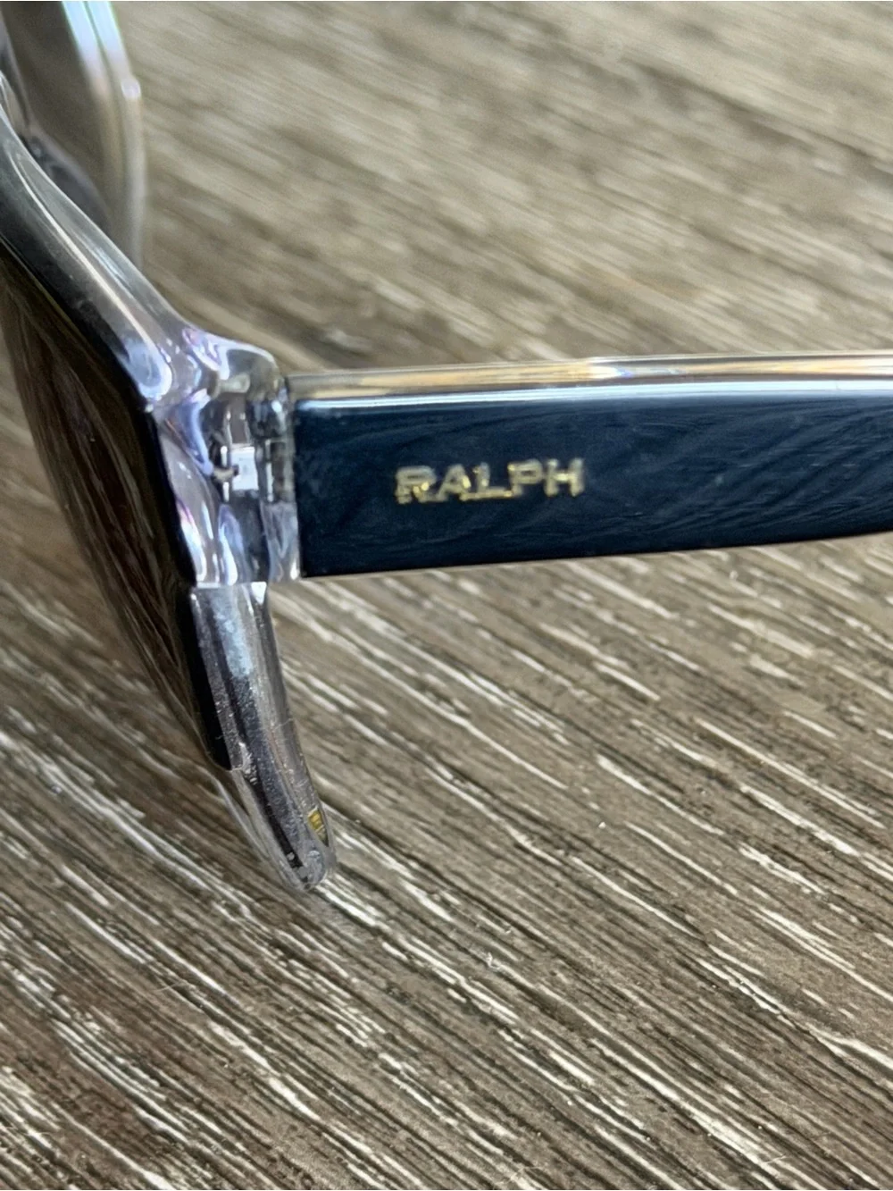 Ralph Lauren Black and Clear Cat Eye Women's Sunglasses